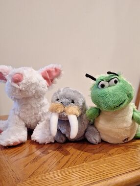 Webkinz Caterpillar, Walrus & Cream Soda Puppy Stuffed Animals (Set of 3)